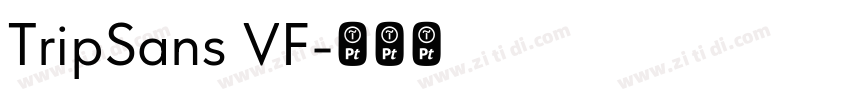TripSans VF字体转换